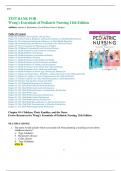 TEST BANK FOR Wong's Essentials of Pediatric Nursing 11th Edition