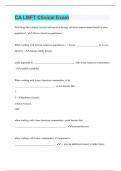 CA LMFT Clinical Exam &vert; 466 Questions with 100&percnt; Correct Answers &vert; Verified &vert; 94 Pages