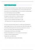 LMFT Mock Exam &vert; Questions with 100&percnt; Correct Answers &vert; Verified &vert; 68 Pages
