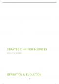 Samenvatting Strategic HR for Business