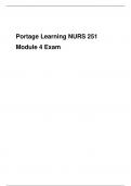 Portage Learning NURS 251 Module 4 Exam 