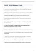 NRNP 6635 Midterm Study EXAM 2023 WITH 100&percnt; CORRECT ANSWERS