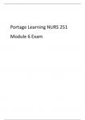 Portage Learning NURS 251 Module 6 Exam 