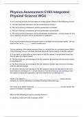 Physics Assessment C165 Integrated Physical Science WGU&vert;2023 LATEST UPDATE&vert;GUARANTEED SUCCESS