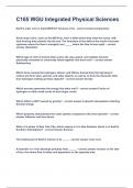 C165 WGU Integrated Physical Sciences&vert;2023 LATEST UPDATE&vert;GUARANTEED SUCCESS