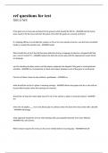 ref questions for test