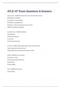 ATLS 10th Exam Questions & Answers