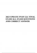 FNAN 522 FINAL EXAM QUESTIONS AND CORRECT ANSWER 2023 Graded A+