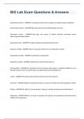 BIO Lab Exam Questions & Answers