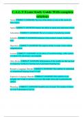 C&period;A&period;L&period;T Exam Study Guide With complete solutions