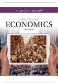 TEST BANK For Essentials of Economics, 8th Edition By Mankiw. (Complete Download) . All Chapters 1-36.