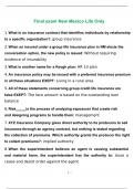 New Mexico Life Only Final Exam 2023 with complete solution