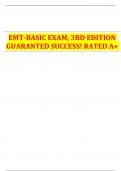 EMT-BASIC EXAM&comma; 3RD EDITION GUARANTED SUCCESS&excl; RATED A&plus;