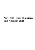 NUR 108 Final Exam Questions and Answers 2023 (Already Graded A+)