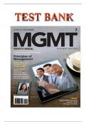 TEST BANK FOR MANAGEMENT 7TH EDITION WILLIAMS|ALL CHAPTERS
