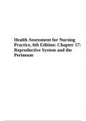 Health Assessment for Nursing Practice 6th Edition Chapter 17 Reproductive System and the Perineum