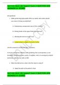 NUR MISC Basic Life Support Exam A QUESTION AND ANSWERS A+ SCORES