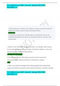 CLG 0010 Exam 100&percnt; Scored&lowbar; Spring 2022&sol;2023 GRADED A&plus;