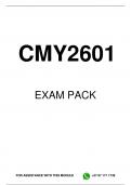 CMY2601 MCQ EXAM PACK 2024