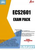 ECS2601 Exam Pack 2023