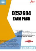 ECS2604 Exam Pack 2023