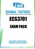 ECS3701 Exam Pack 2023