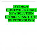 ISYE 6501-HOMEWORK 2 2023 NEW SOLUTION GEORGIA INSTITUTE OF TECHNOLOGY