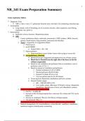  NR_341 Exam Preparation Summary