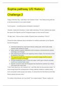 Sophia pathway US History I Challenge 2 Questions and Answers 
