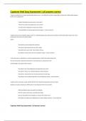 Capstone Med Surg Assessment 1 all answers correct