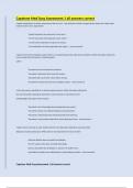 Capstone Med Surg Assessment 1 all answers correct