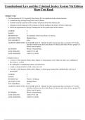 Complete Test Bank Constitutional Law and the Criminal Justice System 7th Edition Harr  Questions & Answers with rationales &lpar;Chapter 1-13&rpar;