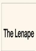 How did the Lenni-lenape Native Americans live in the late 17th century&quest;