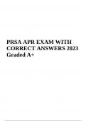 PRSA APR Exam Practice Questions with Answers 2023 (Graded A+)
