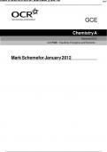 OCR chemistry a level 2021 with mark scheme all paper