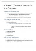 Ch 7: Use of Hearsay in the Courtroom