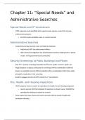 Ch 11: Special Needs and Administrative Searches