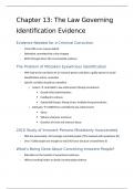 Ch 13: Law Governing Identification Evidence