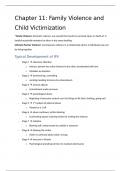 Ch 11: Family Violence and Child Victimization