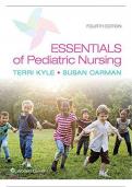 TEST BANK for Essentials of Pediatric Nursing 4th Edition by Theresa Kyle and Susan Carman. ISBN-13 978-1975139841 _Complete Download_ All Chapters 1- 29.