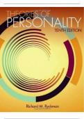 TEST BANK for Theories of Personality, 10th Edition, Richard M. Ryckman. (Complete Download). All Chapters 1-18.
