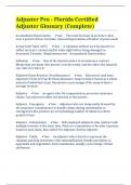 Adjuster Pro - Florida Certified Adjuster Glossary &lpar;Complete&rpar;