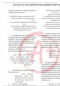 ATLS Post Test 2023 QUESTIONS AND ANSWERS LATEST UPDATES&period;