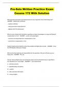 Pre-Solo Written Practice Exam Cessna 172 With Solution