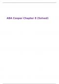 ABA Cooper Chapter 8 &lpar;Solved&rpar;