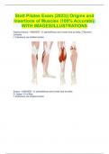 Stott Pilates Exam (2023)| Origins and Insertions of Muscles (100% Accurate)| WITH IMAGES/ILLUSTRATIONS