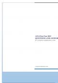ATLS Post Test 2023 QUESTIONS AND ANSWERS