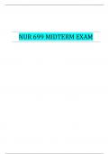 NUR 699 MIDTERM EXAM&vert; VERIFIED SOLUTION 