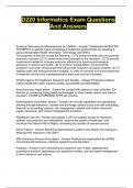 D220 Informatics Exam Questions And Answers