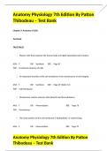 Anatomy Physiology 7th Edition By Patton Thibodeau &ndash; Test Bank